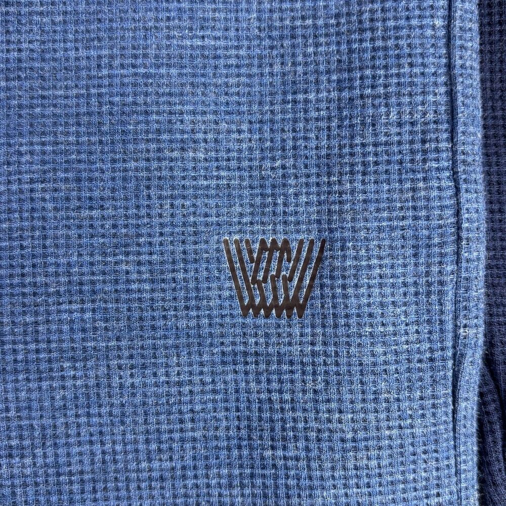 Mack Weldon Mens Small Blue Thermal Tagless Raglan Long Sleeve Crew Shirt - Picture 5 of 14